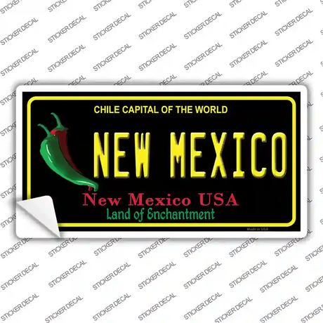 New Mexico Black State Novelty Sticker Decal Small