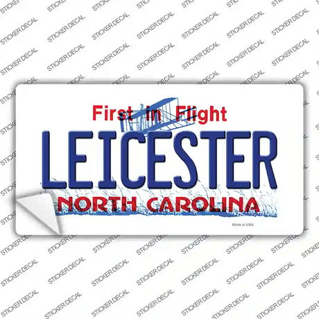 Leicester North Carolina State Novelty Sticker Decal Small