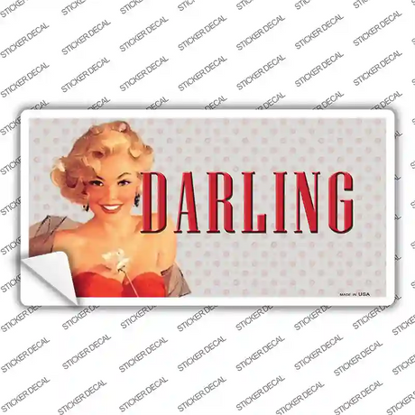 Darling Vine Pinup Novelty Sticker Decal Small