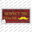 Respect the Stache Novelty Sticker Decal