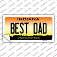 Best Dad Indiana Novelty Sticker Decal Small