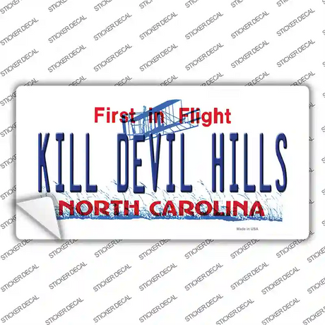 Kill Devil Hills North Carolina Novelty Sticker Decal Small