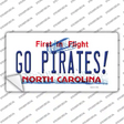 Go Pirates North Carolina Novelty Sticker Decal Small