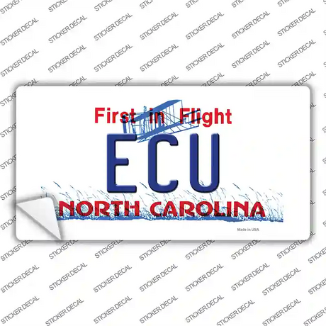 ECU North Carolina Novelty Sticker Decal Small