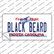 Black Beard North Carolina Novelty Sticker Decal Small