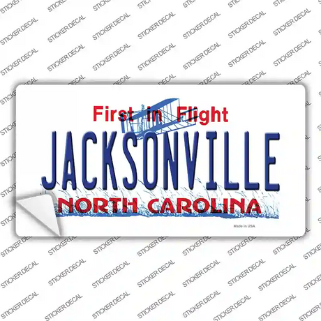 Jacksonville North Carolina Novelty Sticker Decal Small