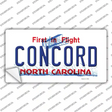 Concord North Carolina Novelty Sticker Decal Small