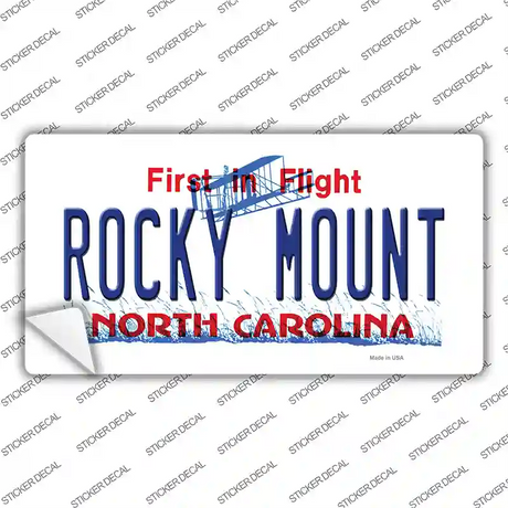 Rocky Mount North Carolina Novelty Sticker Decal Small