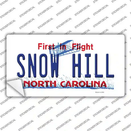 Snow Hill North Carolina Novelty Sticker Decal Small