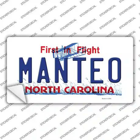 Manteo North Carolina Novelty Sticker Decal Small