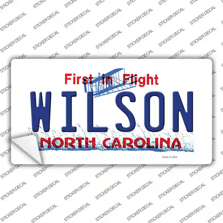 Wilson North Carolina Novelty Sticker Decal Small