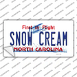 Snow Cream North Carolina Novelty Sticker Decal Small