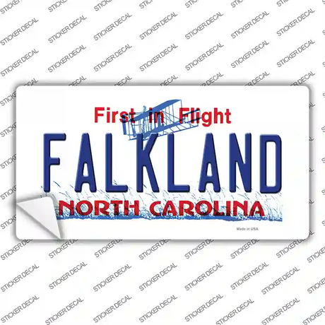 Falkland North Carolina Novelty Sticker Decal Small