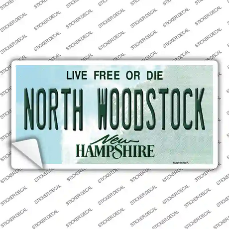 North Woodstock New Hampshire Novelty Sticker Decal Small