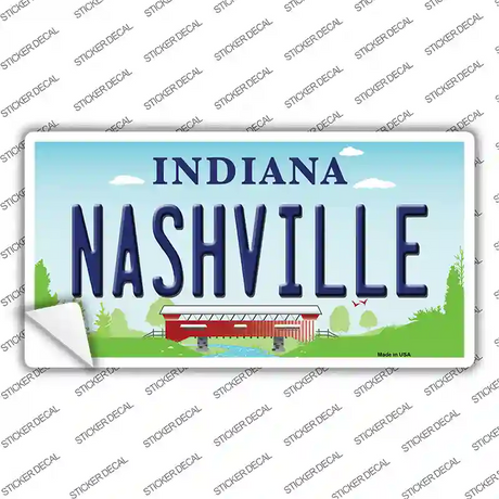 Nashville Indiana Novelty Sticker Decal Small