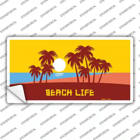 Beach Life Novelty Sticker Decal Small