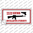 Bullets First Novelty Sticker Decal Small