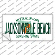 Florida Jacksonville Beach Novelty Sticker Decal Small