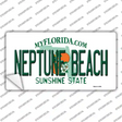 Florida Neptune Beach Novelty Sticker Decal Small