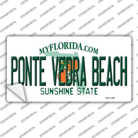 Florida Ponte Vedra Beach Novelty Sticker Decal Small