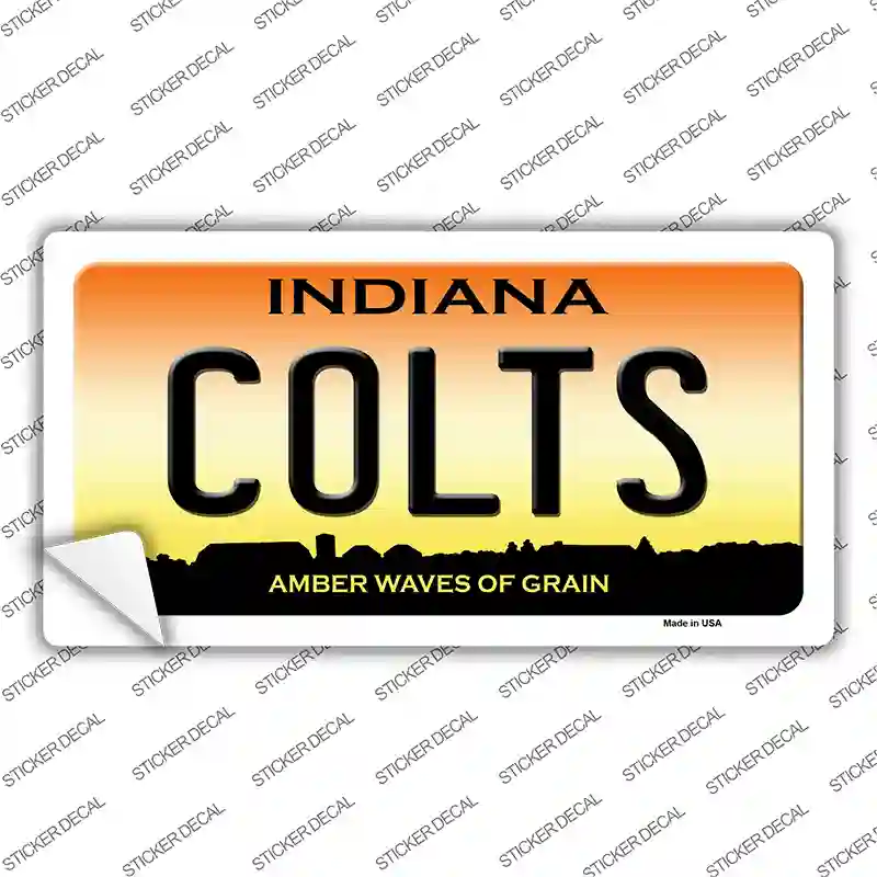 Indiana Colts Novelty Sticker Decal Small