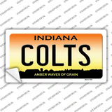 Indiana Colts Novelty Sticker Decal Small