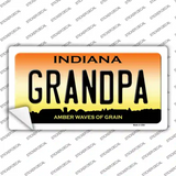 Indiana Grandpa Novelty Sticker Decal Small