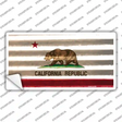 California Corrugated Flag Novelty Sticker Decal Small