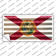 Florida Corrugated Flag Novelty Sticker Decal Small