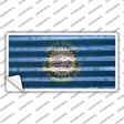 South Dakota Corrugated Flag Novelty Sticker Decal Small