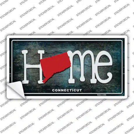 Connecticut Home State Outline Novelty Sticker Decal Small