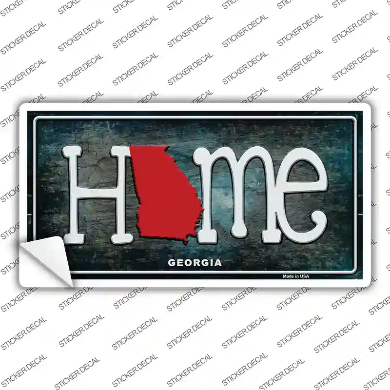 Georgia Home State Outline Novelty Sticker Decal Small