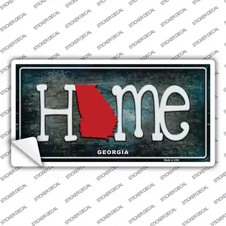 Georgia Home State Outline Novelty Sticker Decal Small