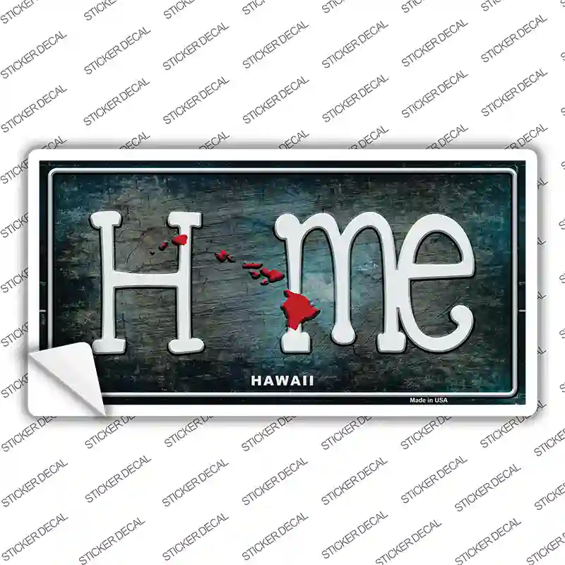 Hawaii Home State Outline Novelty Sticker Decal Small