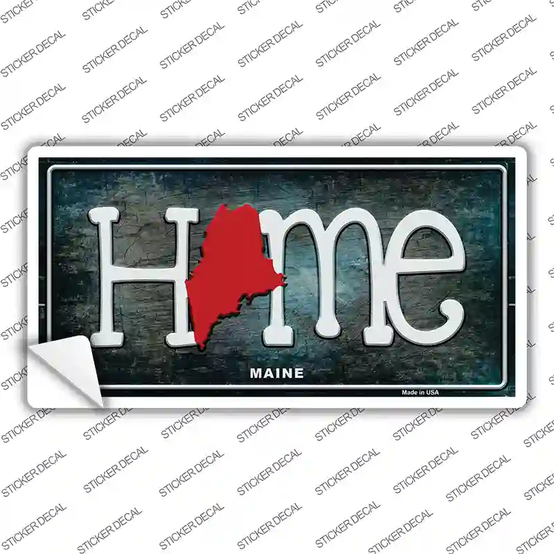 Maine Home State Outline Novelty Sticker Decal Small