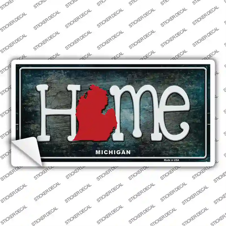 Michigan Home State Outline Novelty Sticker Decal Small