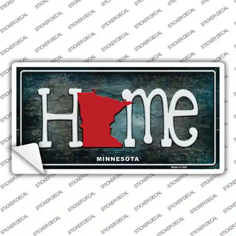 Minnesota Home State Outline Novelty Sticker Decal Small