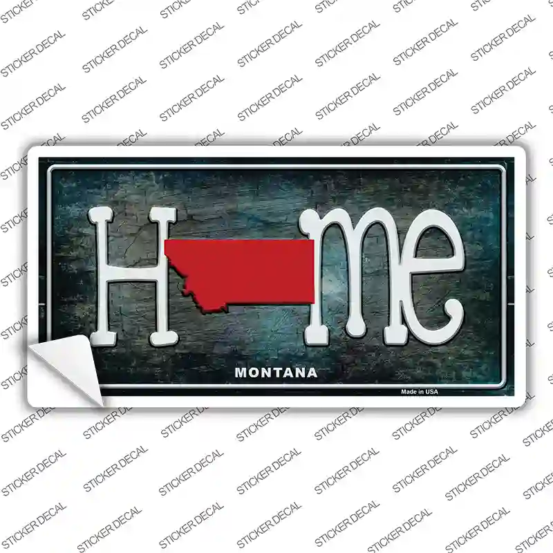 Montana Home State Outline Novelty Sticker Decal Small