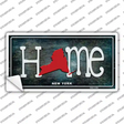 New York Home State Outline Novelty Sticker Decal Small