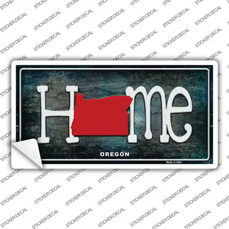 Oregon Home State Outline Novelty Sticker Decal Small