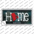 Rhode Island Home State Outline Novelty Sticker Decal Small