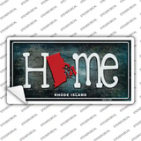 Rhode Island Home State Outline Novelty Sticker Decal Small