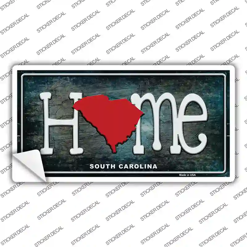 South Carolina Home State Outline Novelty Sticker Decal Small