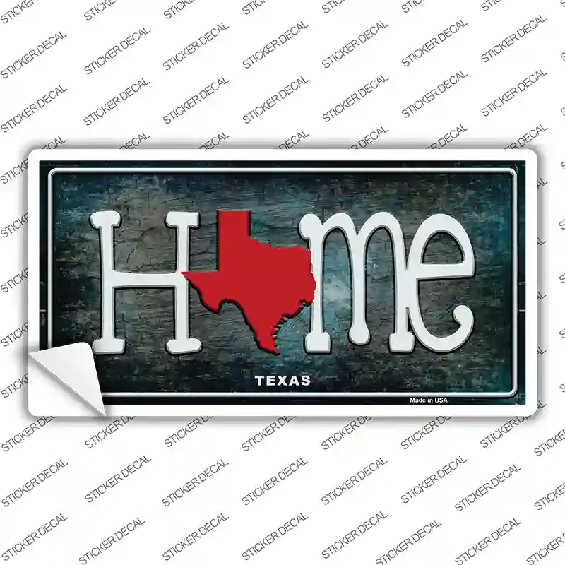 Texas Home State Outline Novelty Sticker Decal Small