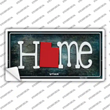 Utah Home State Outline Novelty Sticker Decal Small