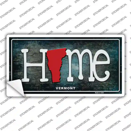 Vermont Home State Outline Novelty Sticker Decal Small