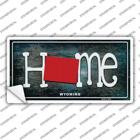 Wyoming Home State Outline Novelty Sticker Decal Small