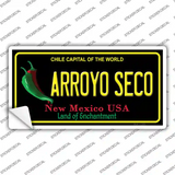 Arroyo Seco Black New Mexico Novelty Sticker Decal Small