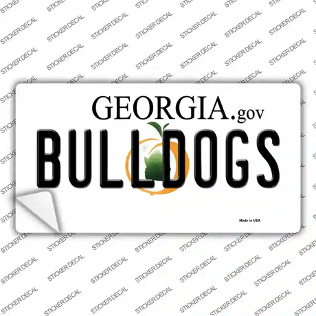 Georgia Bulldogs Novelty Sticker Decal Small