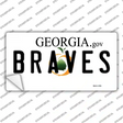 Georgia Braves Novelty Sticker Decal Small